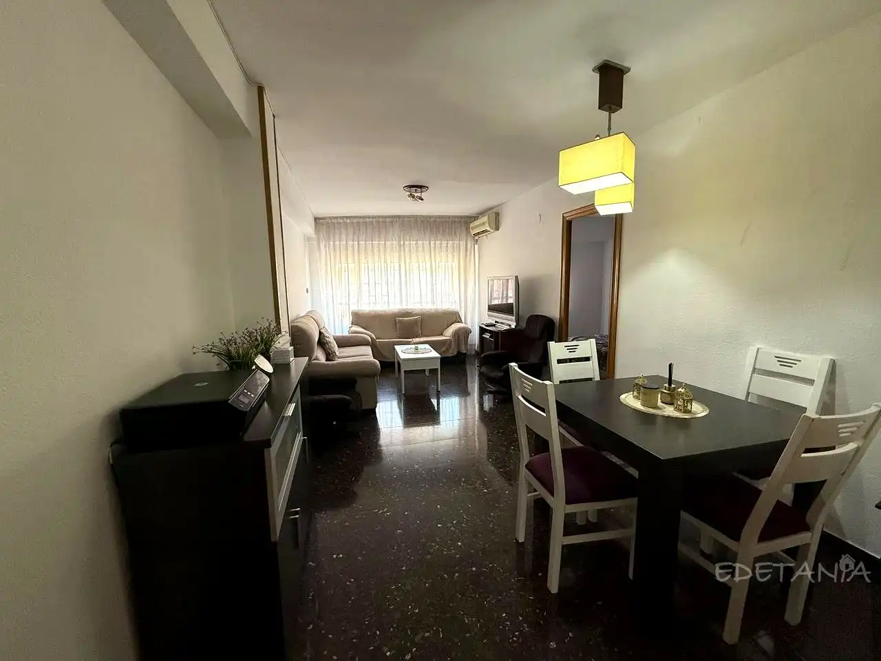 Living room of Flat for rent in Moncada  with Air Conditioner and Furnished