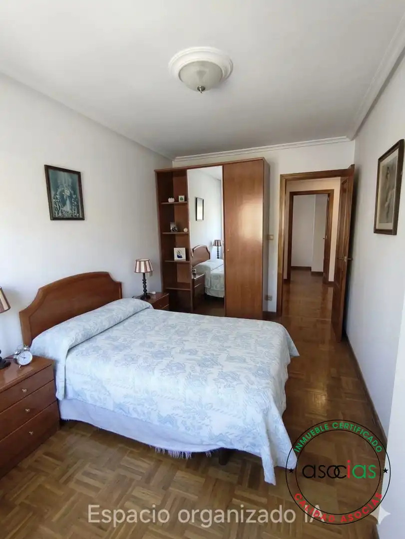 Bedroom of Flat for sale in Carreño  with Heating, Parquet flooring and Terrace