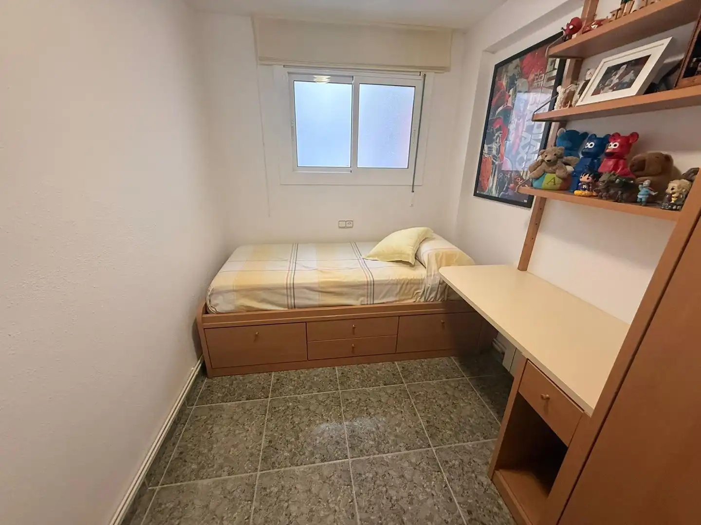 Schlafzimmer von Wohnung zum Verkauf in Cornellà de Llobregat mit Heizung und Balkon