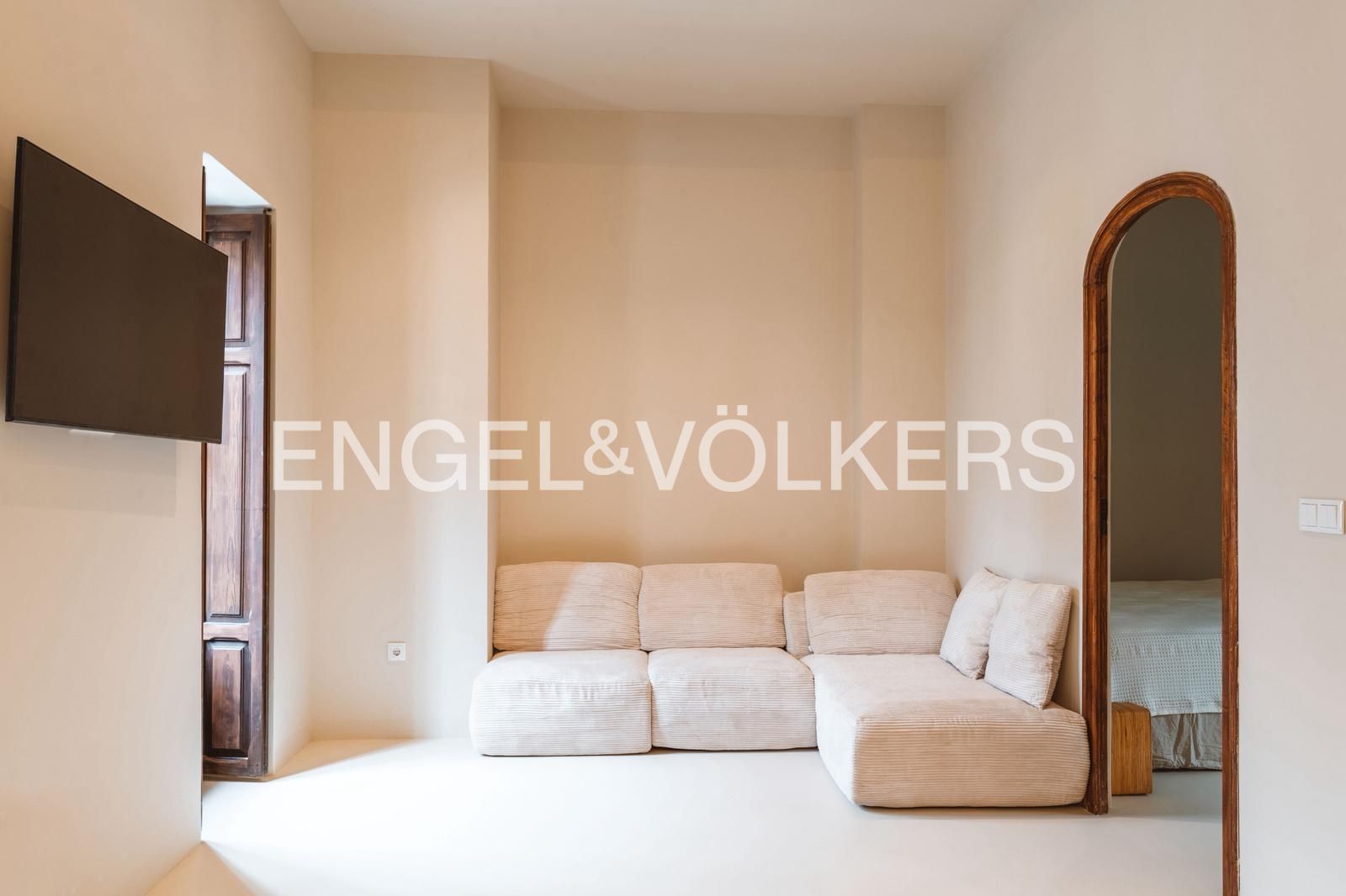 Living room of Apartment to rent in  Valencia Capital  with Air Conditioner, Heating and Furnished
