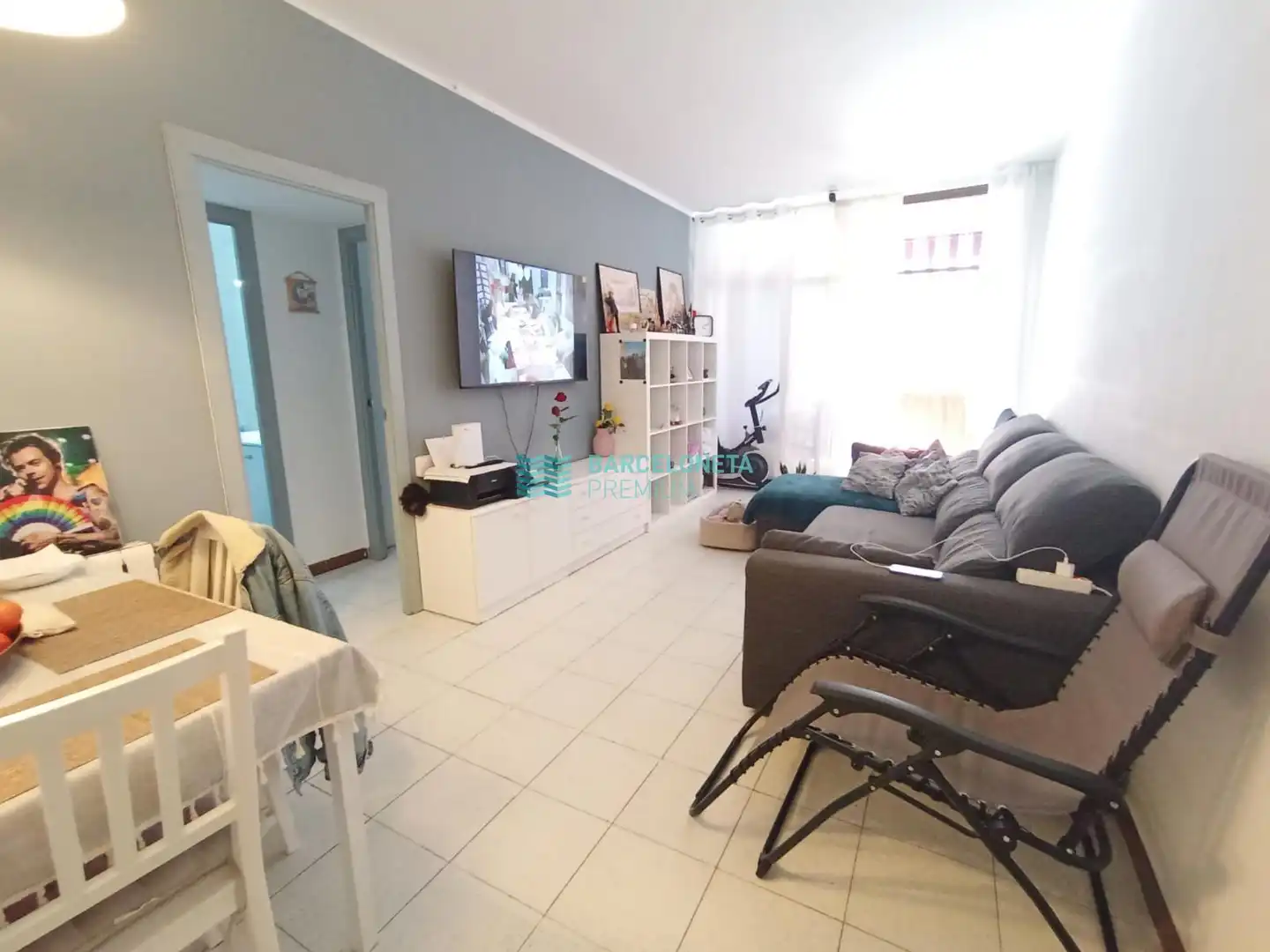 Sala de estar de Piso en venta en Barcelona con Calefacción, Terraza y Alarma