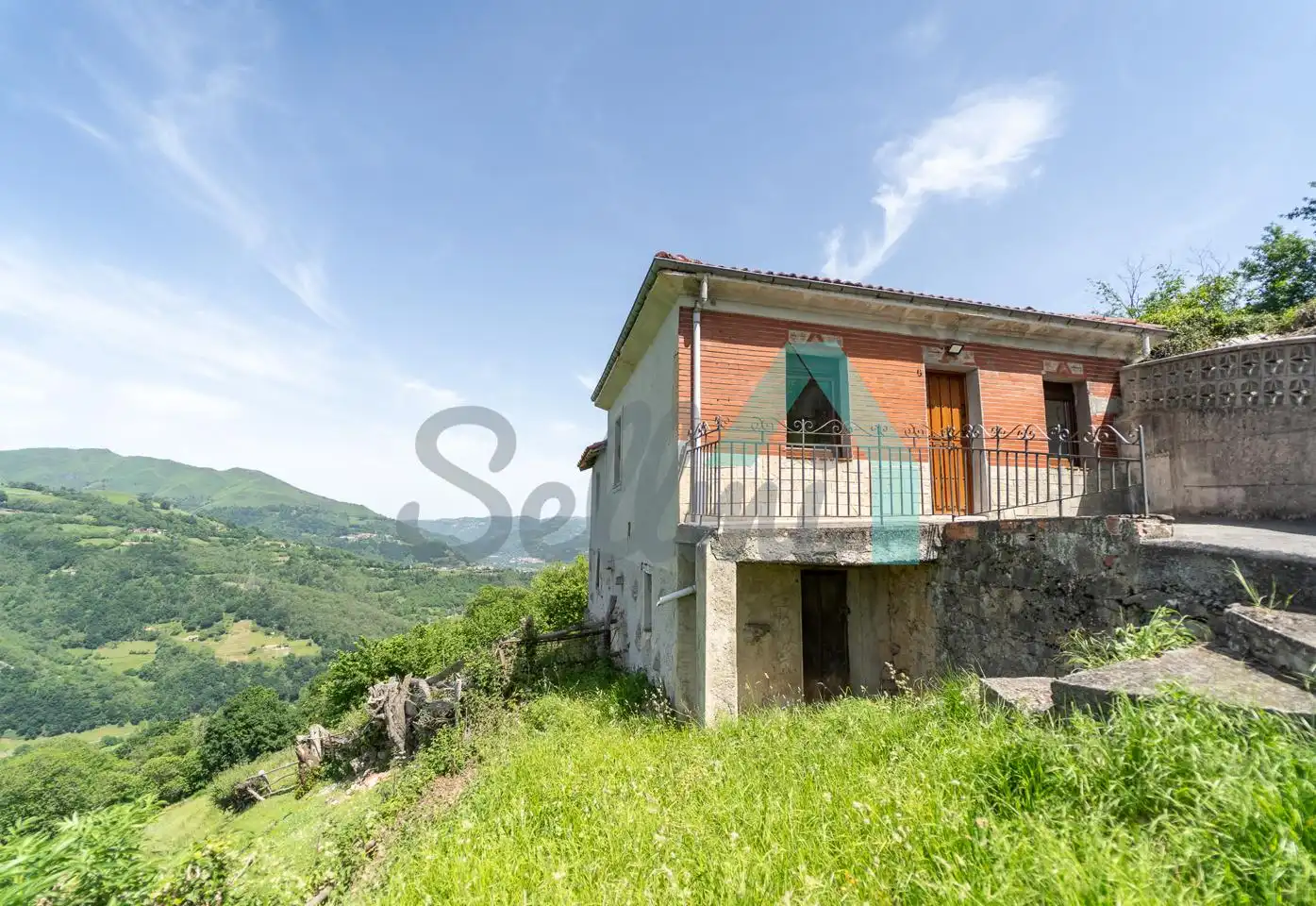 Vista exterior de Casa o chalet en venta en Laviana con Jardín privado, Parquet y Terraza