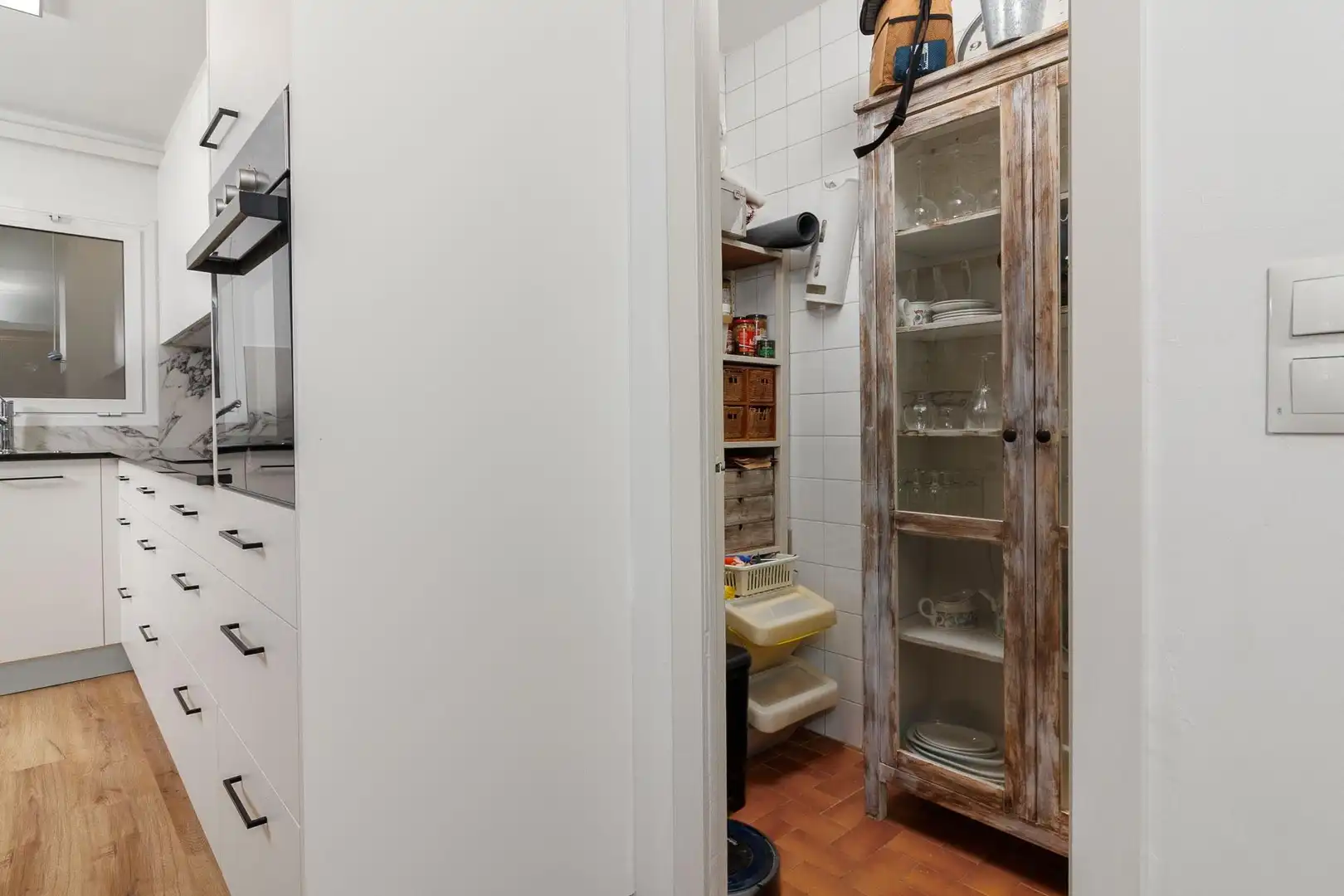 Küche von Wohnung zum Verkauf in Figueres mit Heizung, Parkett und Terrasse