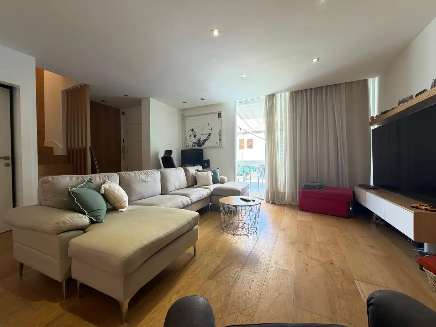 Sala d'estar de Casa adosada en venda en  Palma de Mallorca amb Aire condicionat, Calefacció i Parquet