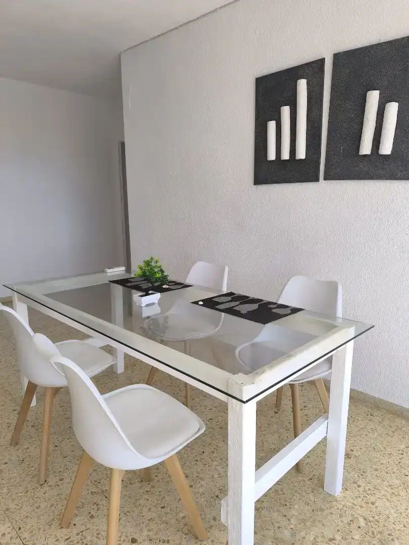 Menjador de Apartament de lloguer en Oropesa del Mar / Orpesa amb Aire condicionat, Moblat i Forn