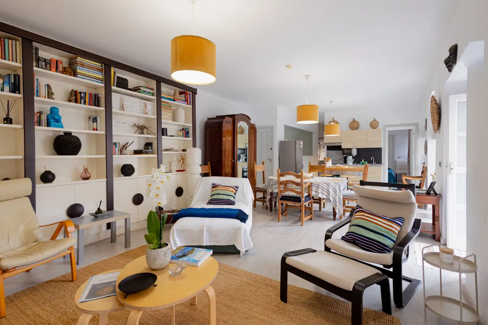 Sala d'estar de Casa o xalet en venda en La Orotava amb Jardí privat, Parquet i Moblat