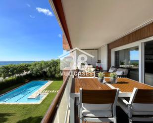 Terrace of Flat for sale in Sant Vicenç de Montalt  with Air Conditioner, Heating and Parquet flooring