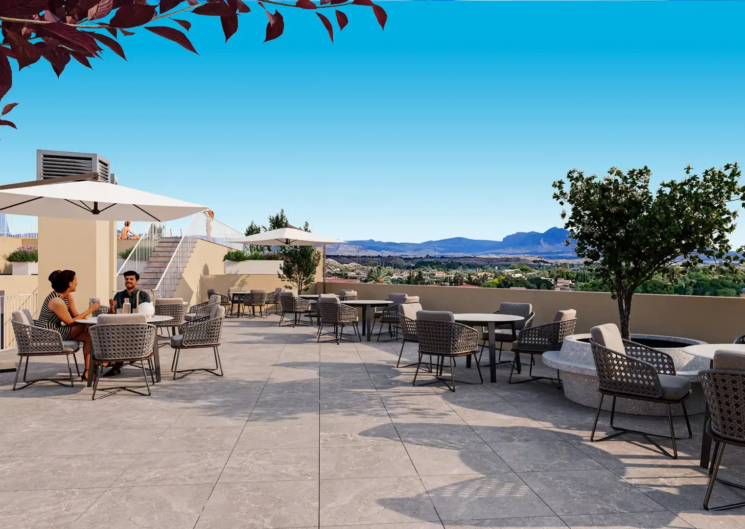 Terraza de Piso en venta en Alicante / Alacant con Balcón y Piscina comunitaria