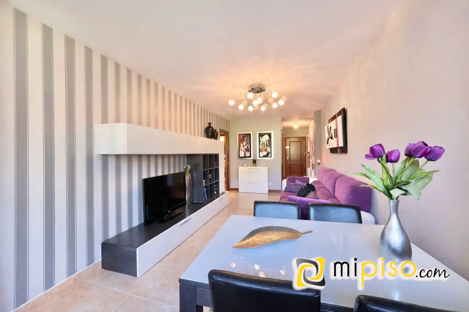 Living room of Flat for sale in Limpias  with Heating, Terrace and Furnished