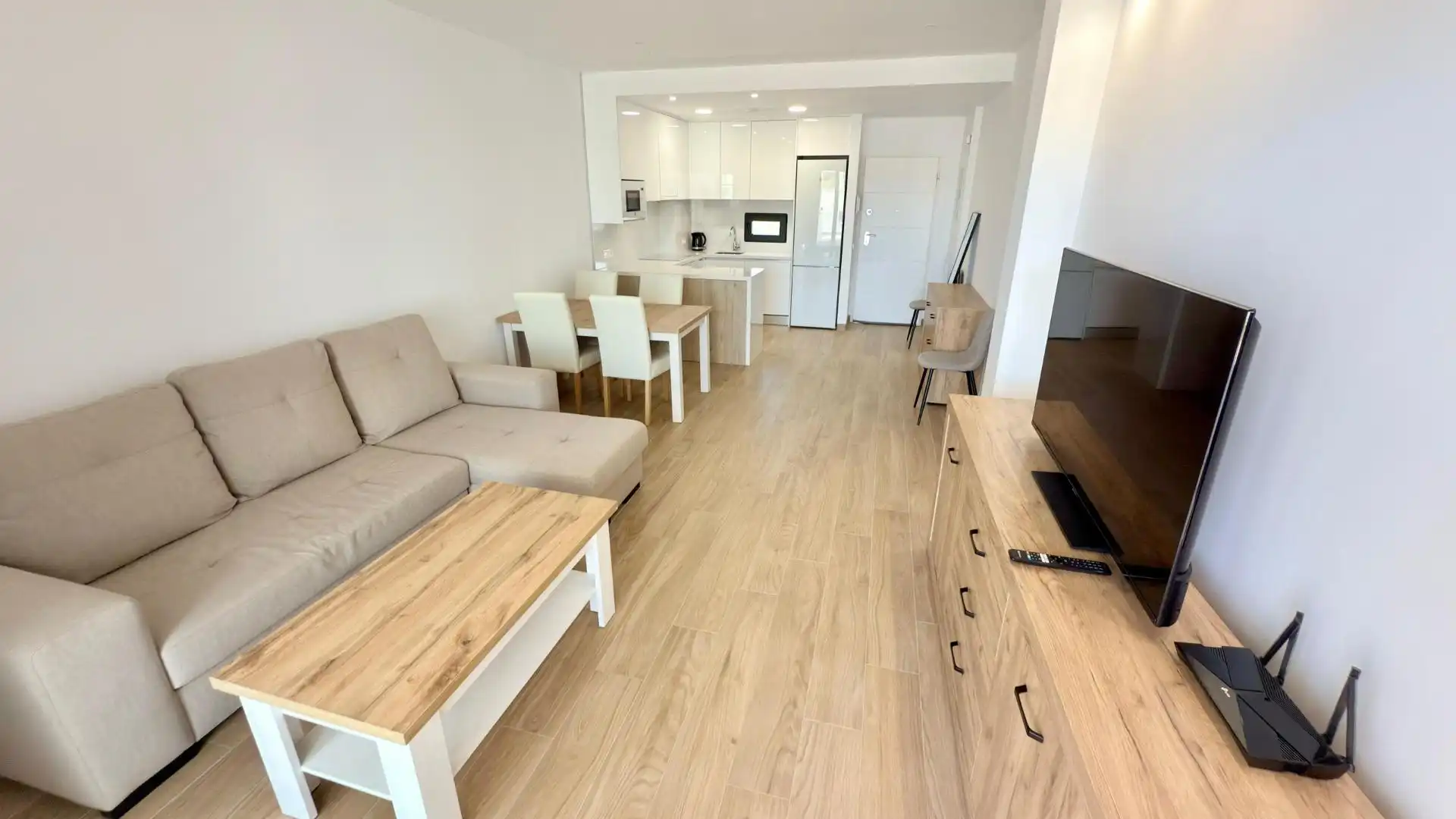 Wohnzimmer von Dachboden zum Verkauf in Finestrat mit Klimaanlage, Terrasse und Gemeinschaftspool