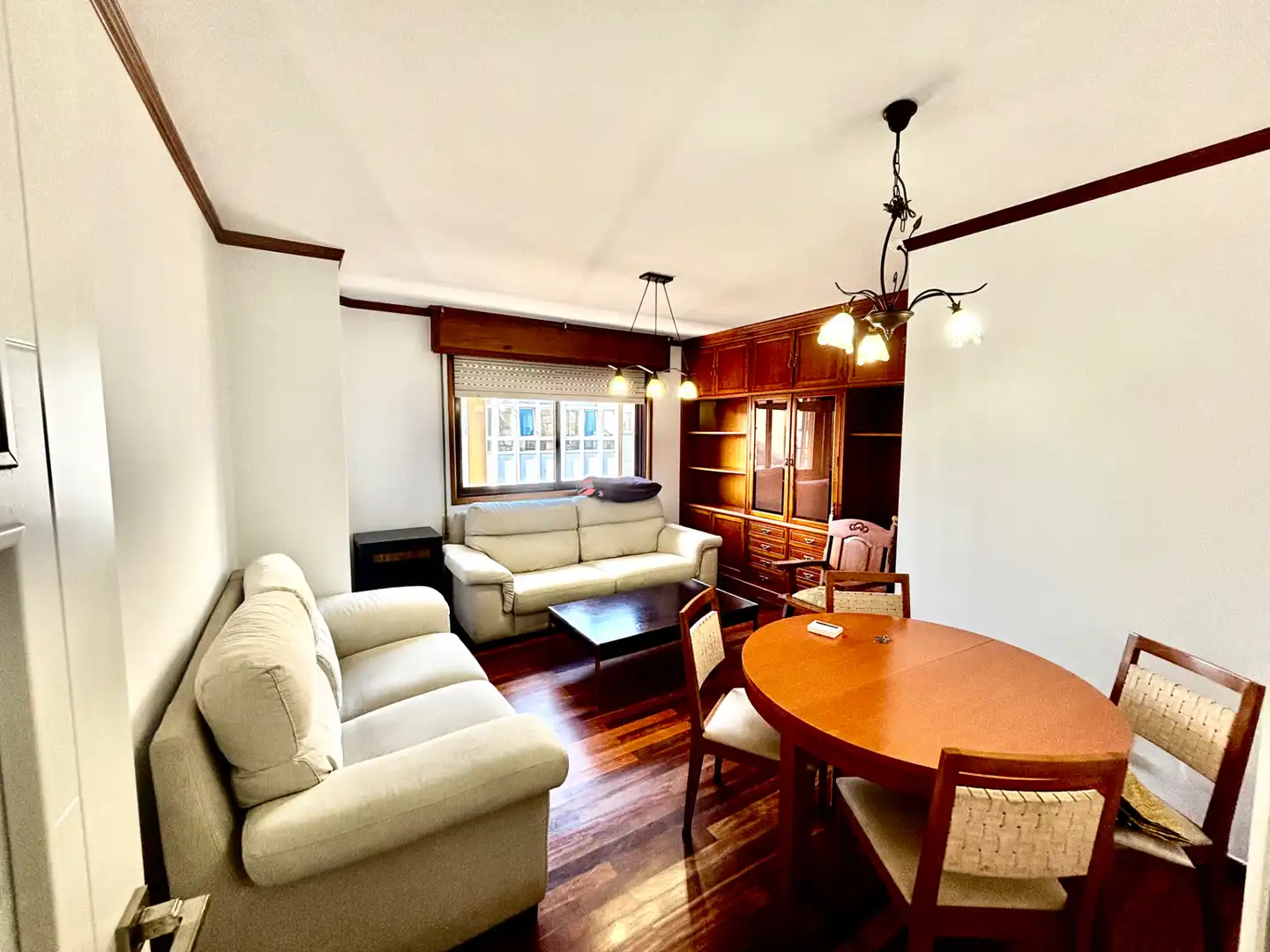 Wohnzimmer von Maisonette zum Verkauf in Lugo mit Heizung, Parkett und Terrasse