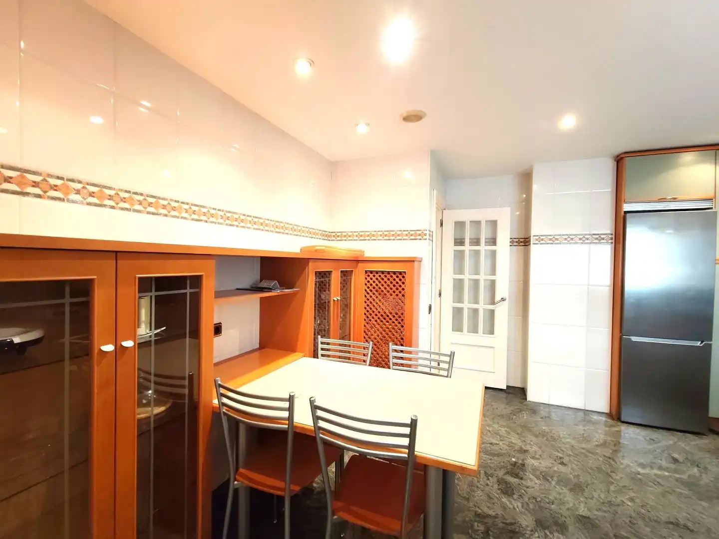 Kitchen of Flat for sale in Tudela  with Air Conditioner, Heating and Parquet flooring