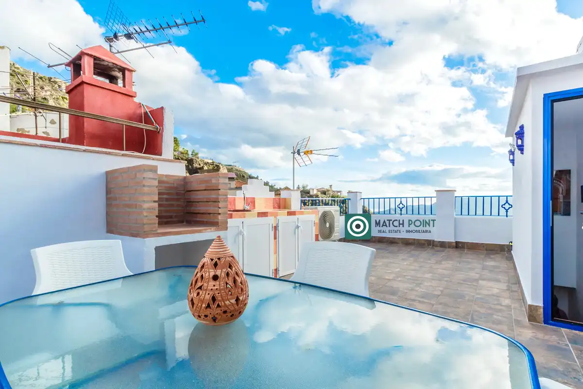 Terrace of Detached homes for rent in Lentegí  with Furnished