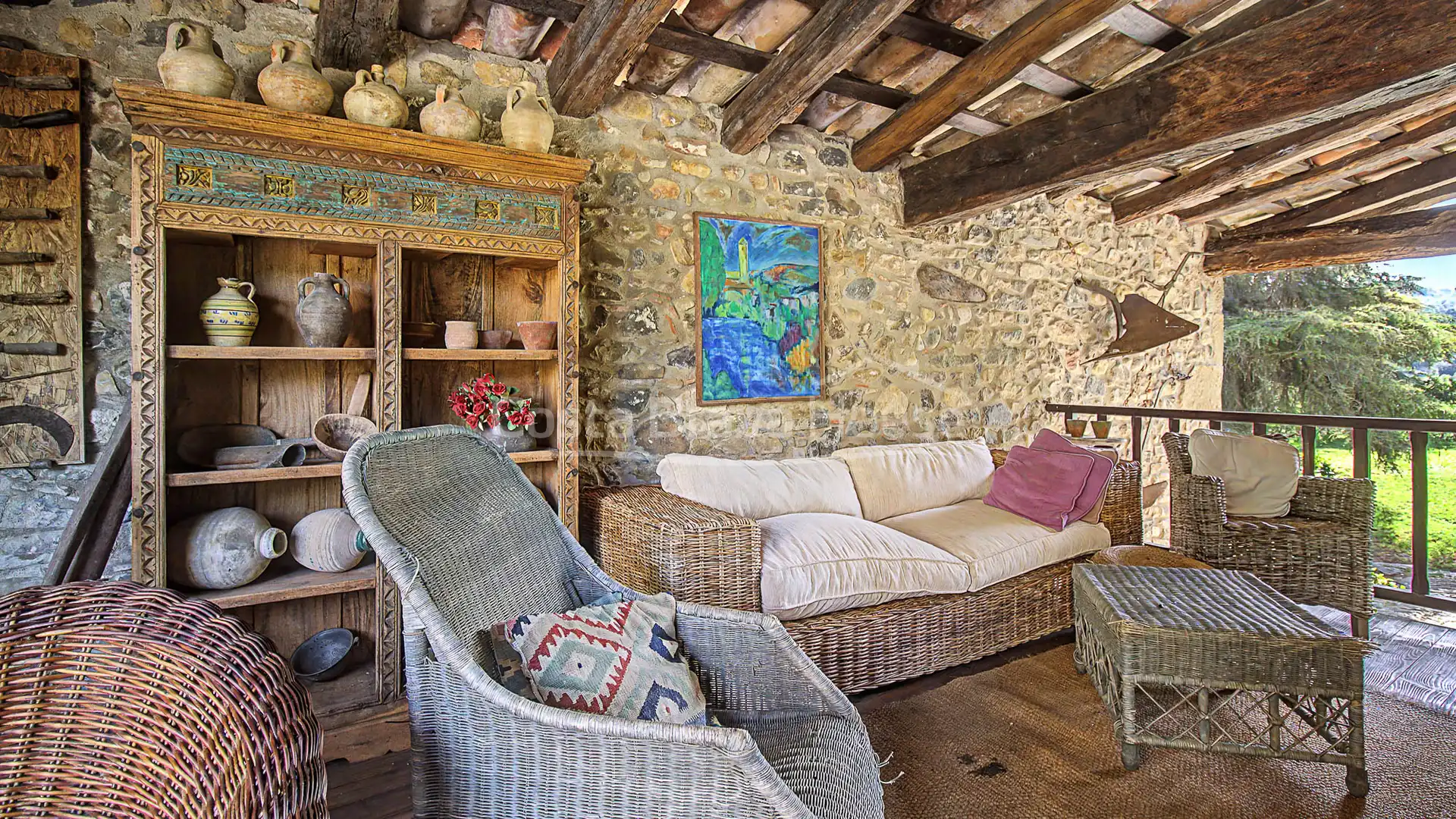 Sala d'estar de Finca rústica en venda en Sant Gregori amb Aire condicionat, Calefacció i Jardí privat