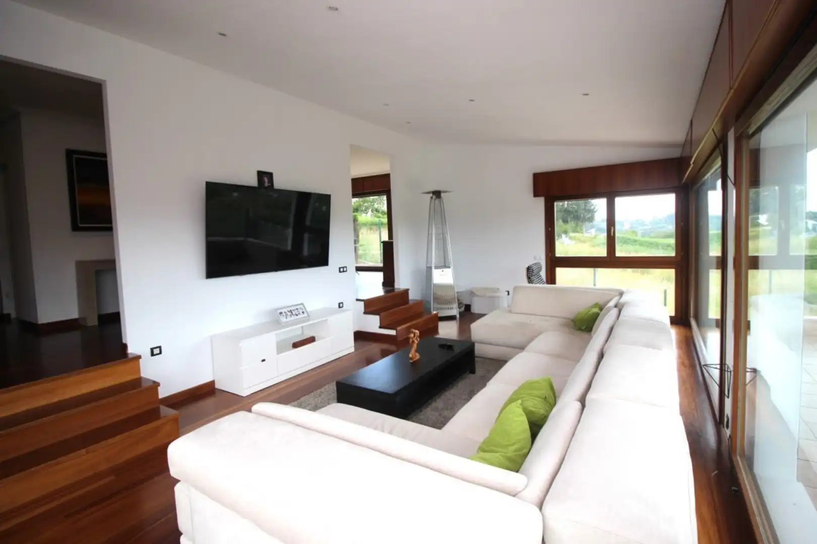 Living room of Houses for sale in Betanzos  with Heating, Terrace and Storage room