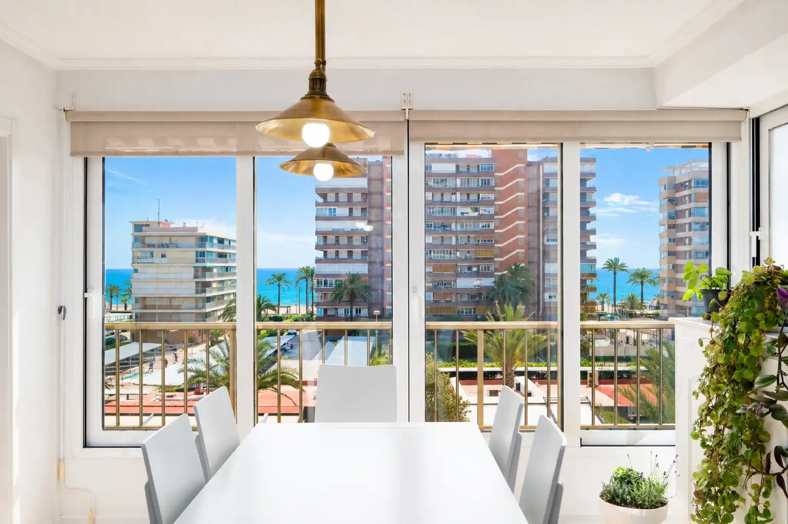Esszimmer von Wohnung zur Miete in Alicante / Alacant mit Klimaanlage, Heizung und Terrasse