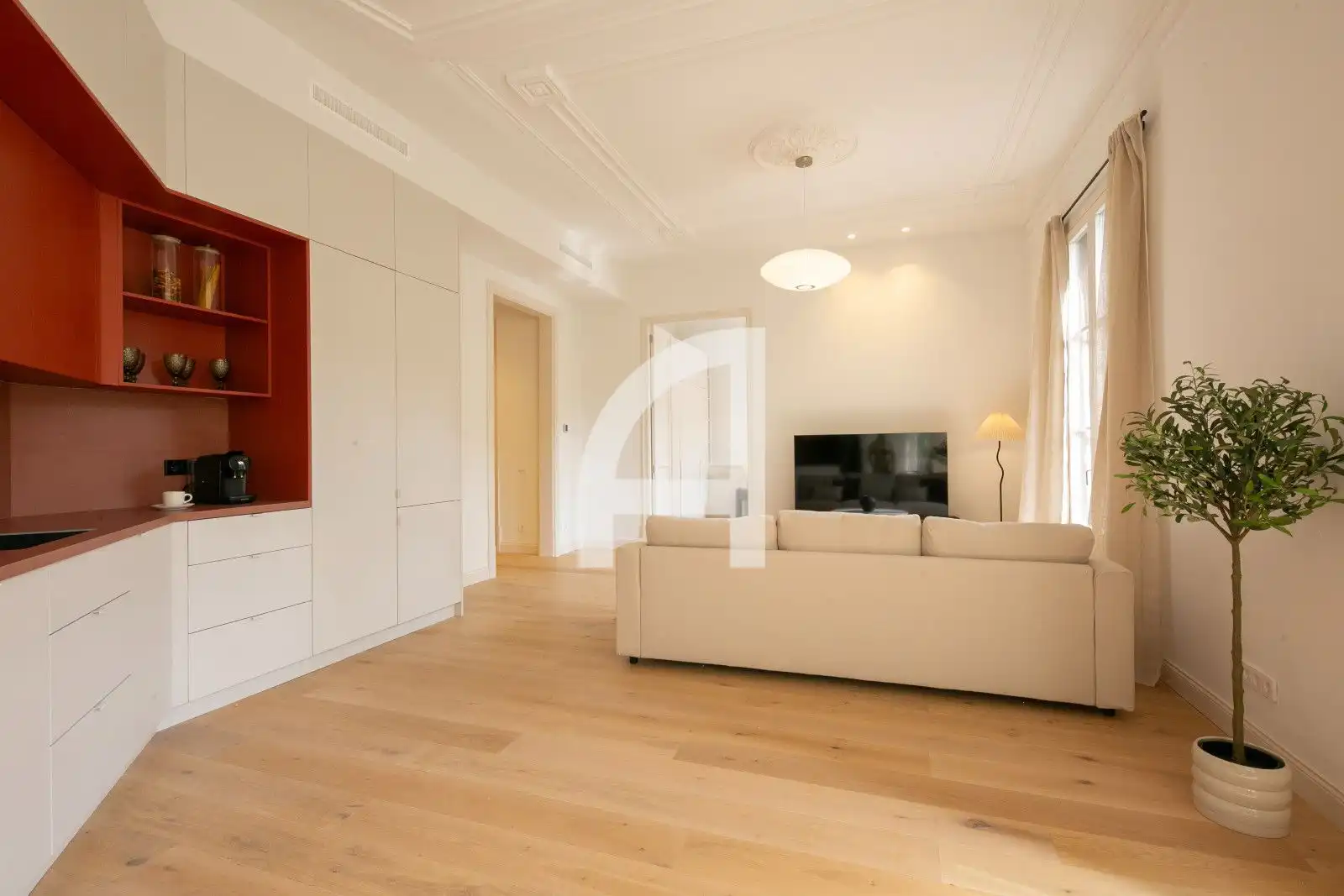 Flat with terrace to rent in Rossello, imagen 5