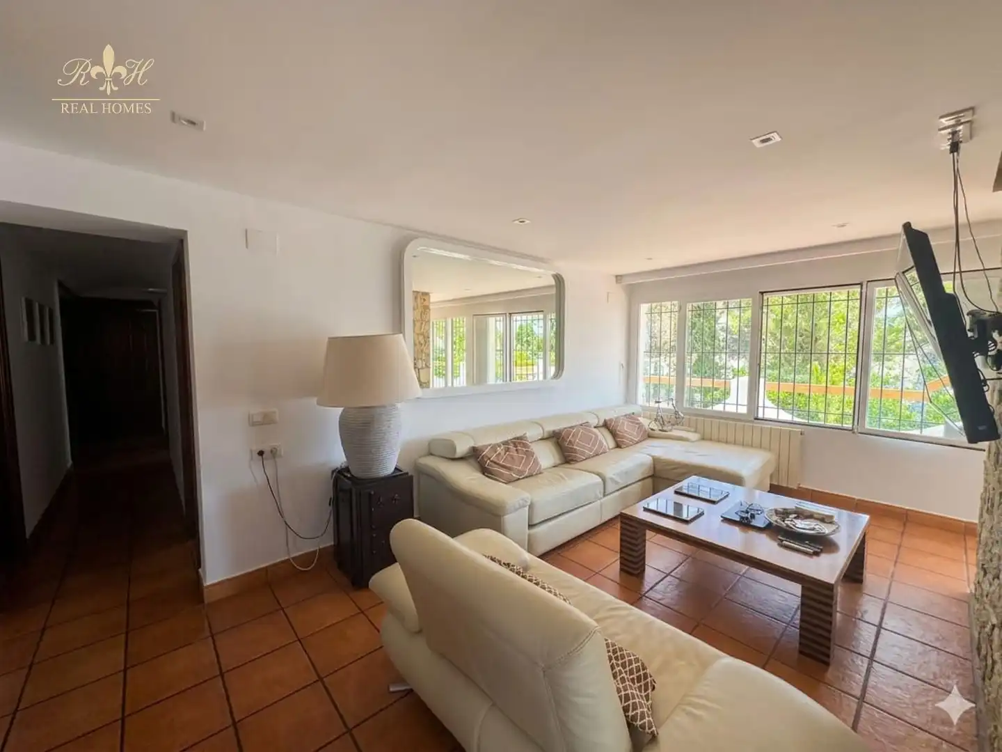 Wohnzimmer von Haus oder Chalet zum Verkauf in L'Alfàs del Pi mit Klimaanlage und Schwimmbad