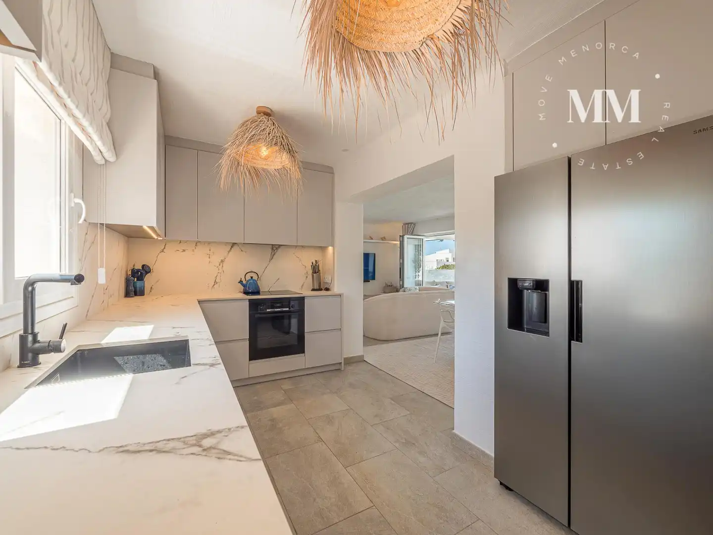 Cocina de Casa o chalet en venta en Sant Lluís con Aire acondicionado, Calefacción y Jardín privado
