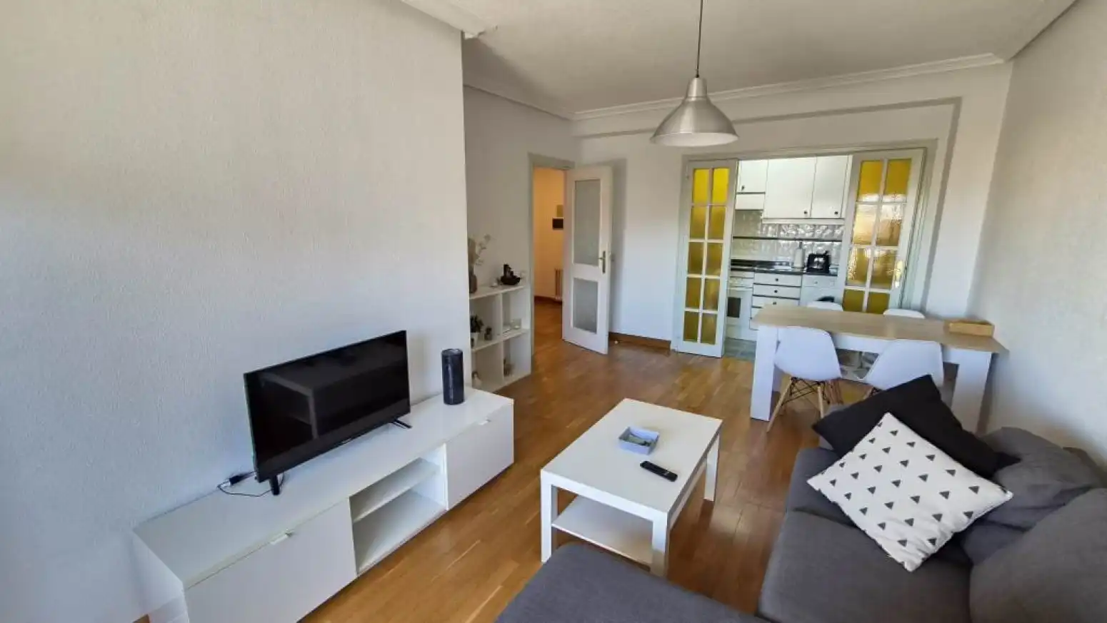 Sala de estar de Piso de alquiler en Salamanca con Calefacción, Parquet y Amueblado
