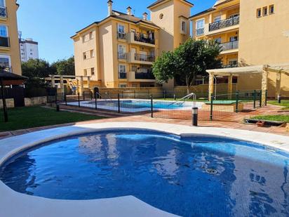 Swimming pool of Planta baja for sale in Jerez de la Frontera  with Air Conditioner, Private garden and Parquet flooring