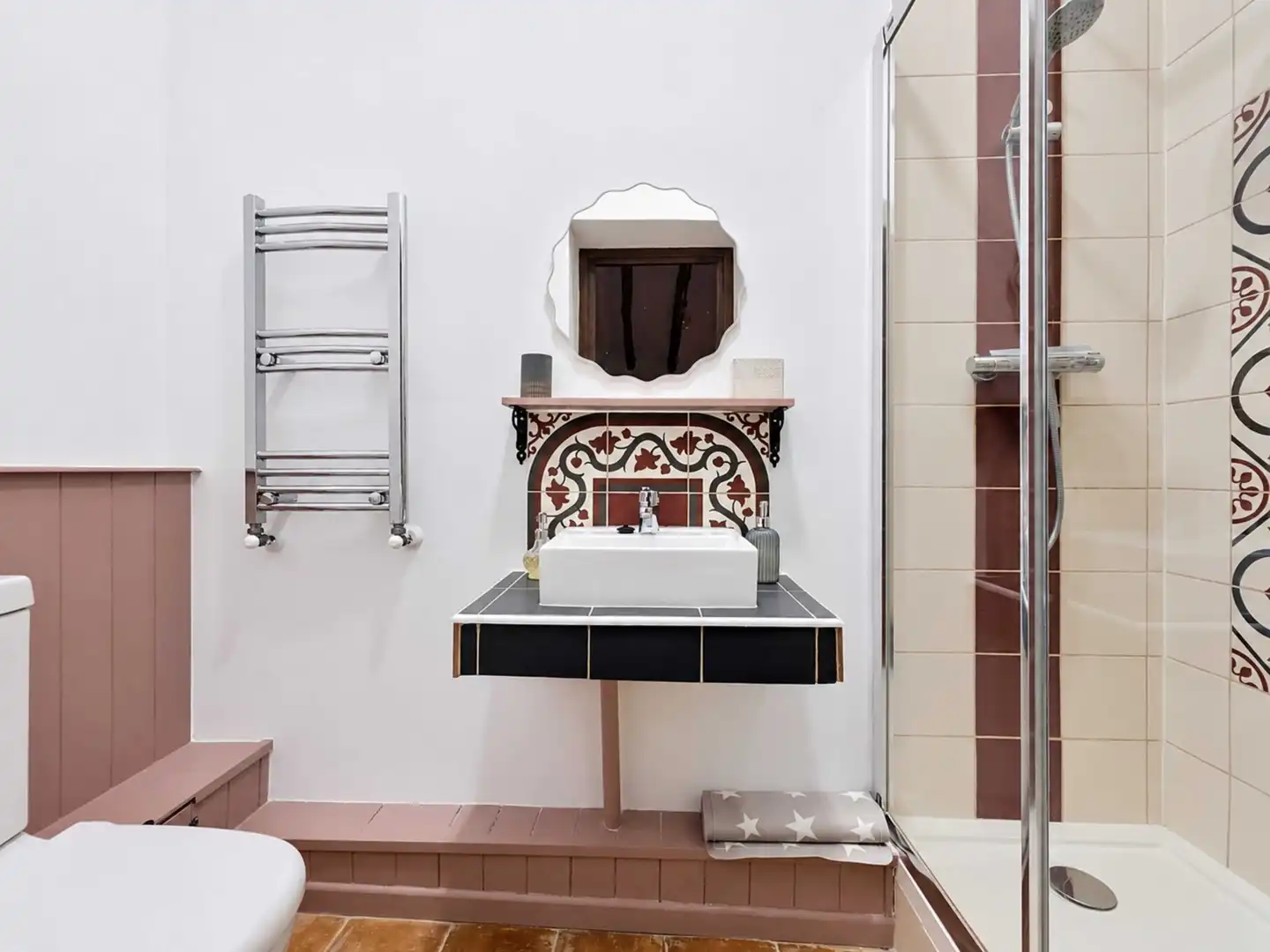 Badezimmer von Einfamilien-Reihenhaus zum Verkauf in El Pinós / Pinoso mit Terrasse