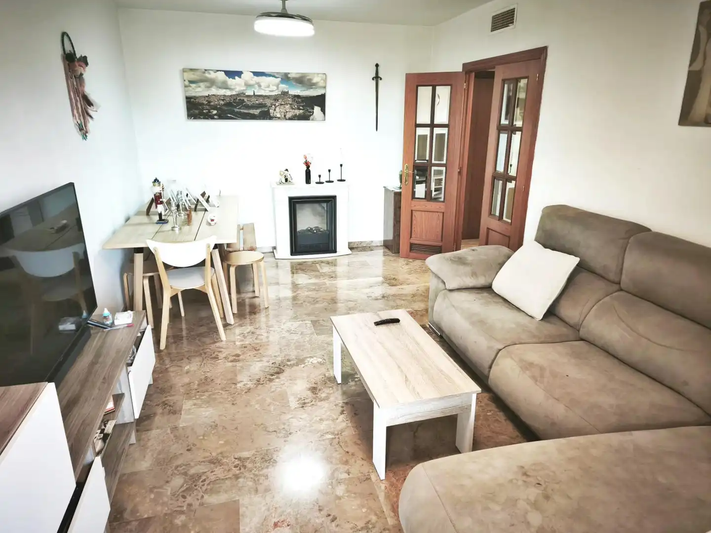 Sala d'estar de Pis en venda en Málaga amb Aire condicionat, Calefacció i Jardí privat