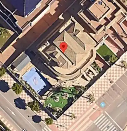 Vista exterior de Casa o chalet en venta en Roquetas de Mar con Aire acondicionado, Calefacción y Jardín privado