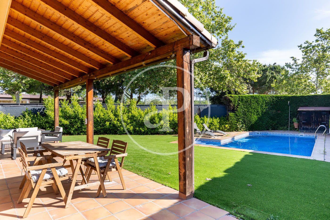 Garden of House or chalet for sale in Sant Cugat del Vallès  with Air Conditioner, Heating and Private garden