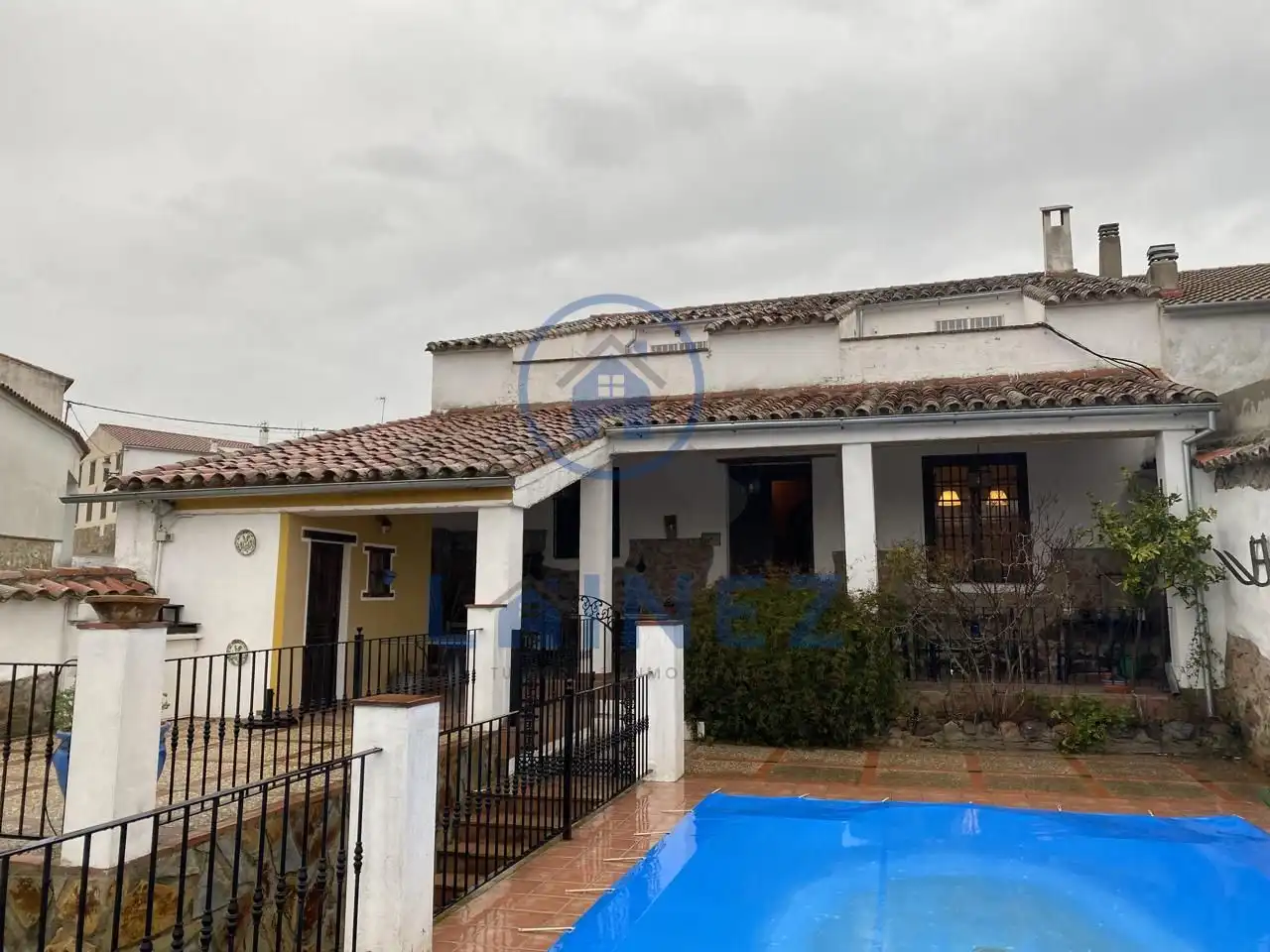 Vista exterior de Casa o chalet en venta en Fuente Obejuna con Aire acondicionado, Jardín privado y Terraza