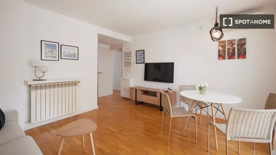 Living room of Flat for rent in Sant Cugat del Vallès  with Air Conditioner, Heating and Furnished