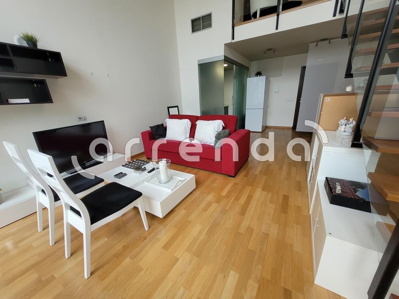 Living room of Duplex to rent in San Sebastián de los Reyes  with Air Conditioner and Furnished