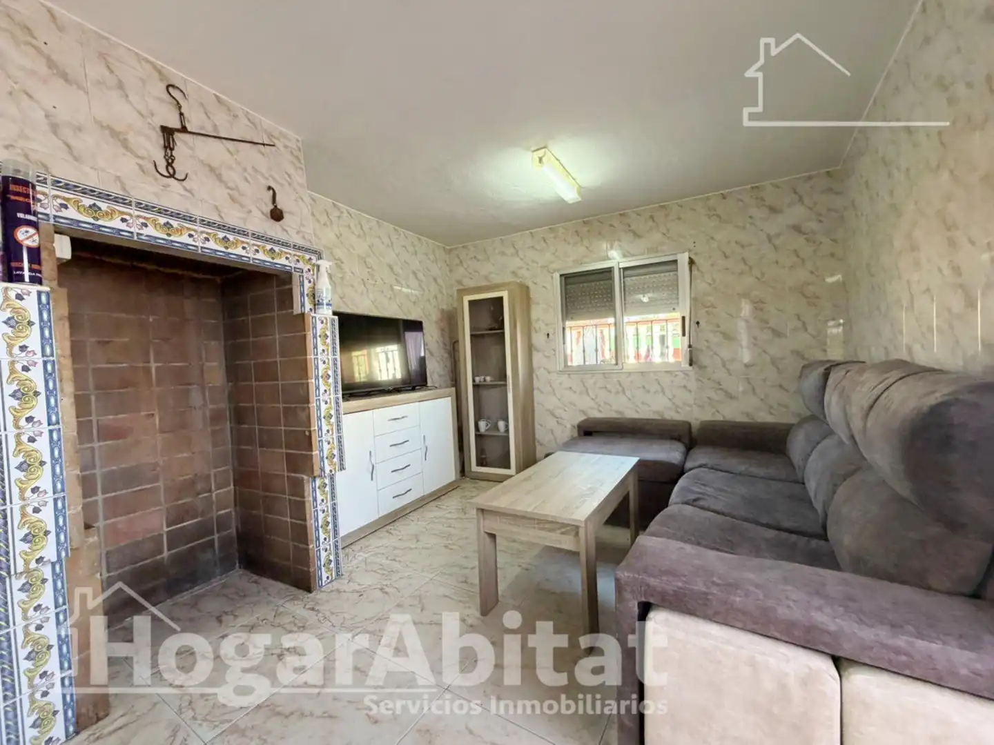 Sala de estar de Casa o chalet en venta en Vilamarxant con Aire acondicionado, Jardín privado y Terraza