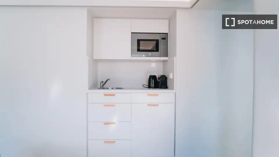 Kitchen of Flat for rent in Madrid  with Air Conditioner, Heating and Furnished