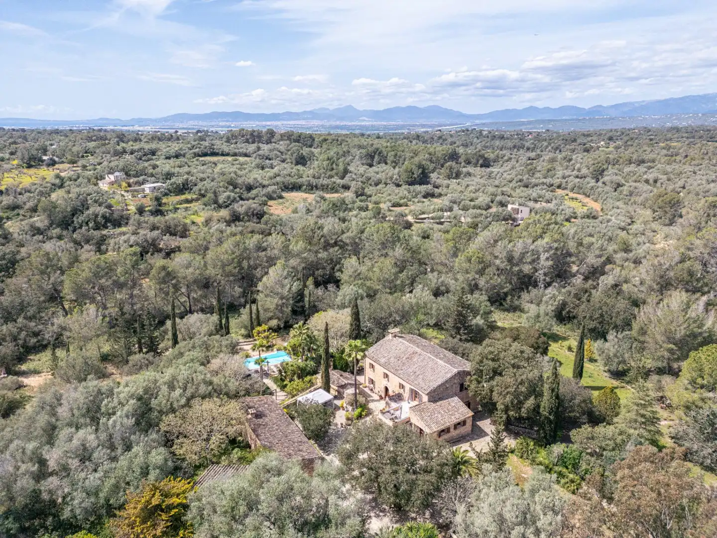 Jardín de Finca rústica en venta en Algaida con Aire acondicionado, Calefacción y Jardín privado