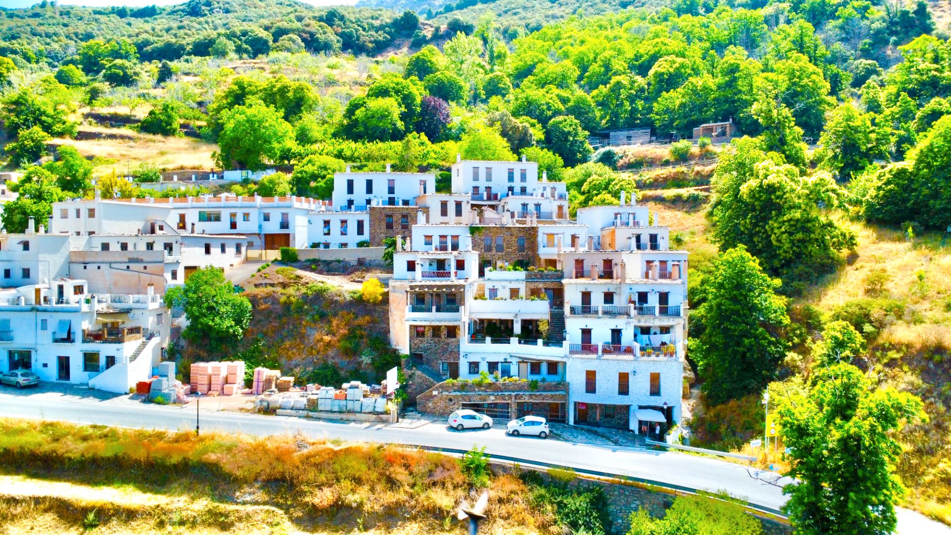 Exterior view of Flat for sale in Bubión  with Furnished and Community pool