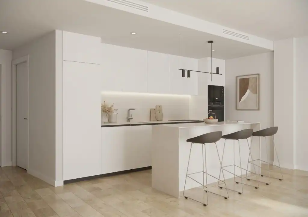 Cuina de Apartament en venda en Marbella amb Aire condicionat, Terrassa i Piscina