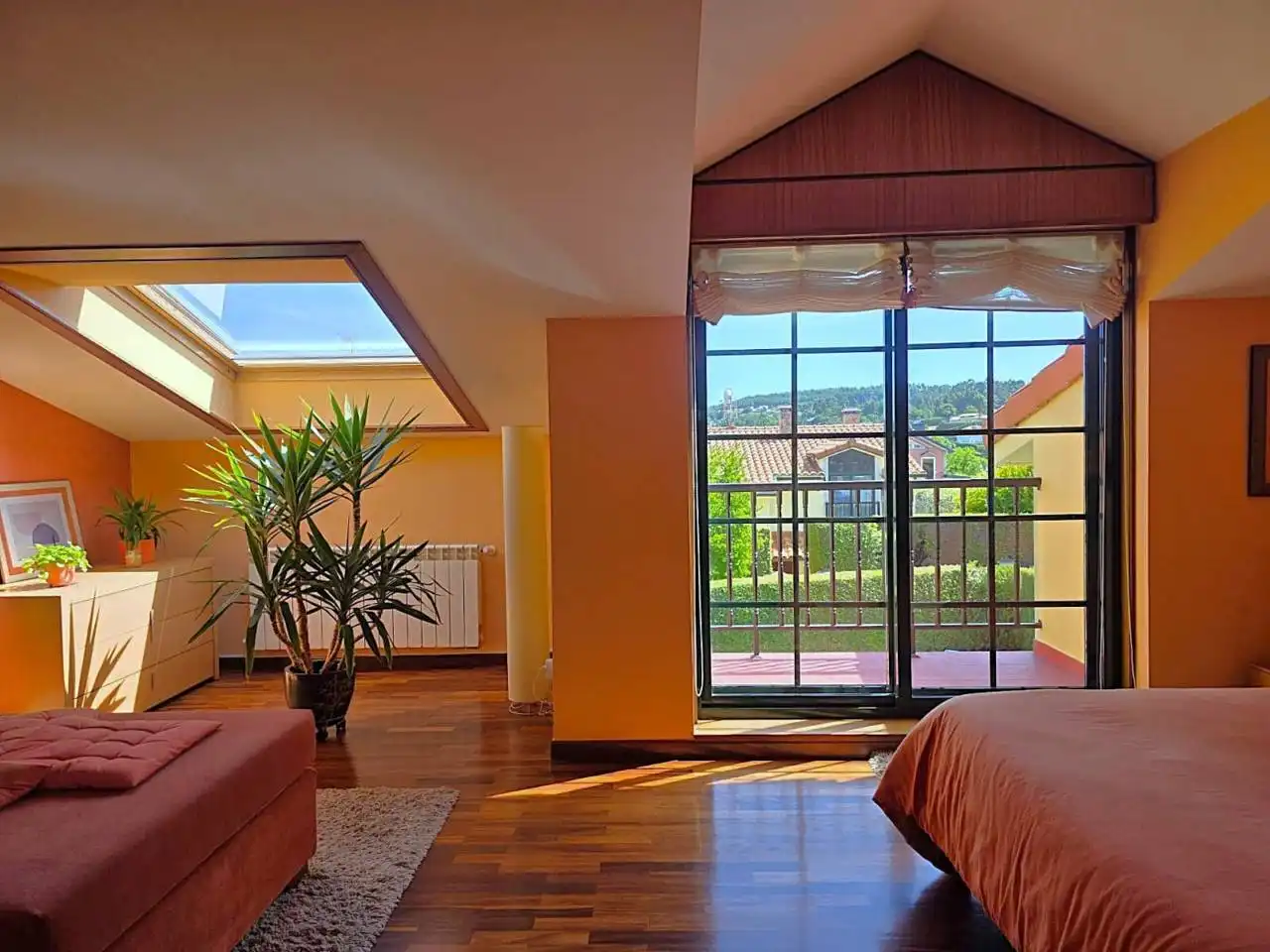 Schlafzimmer von Einfamilien-Reihenhaus zum Verkauf in Sada (A Coruña) mit Klimaanlage, Heizung und Privatgarten