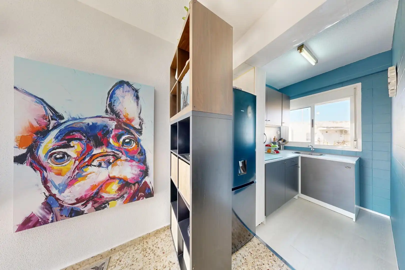 Cuina de Apartament en venda en Cartagena amb Aire condicionat, Terrassa i Balcó