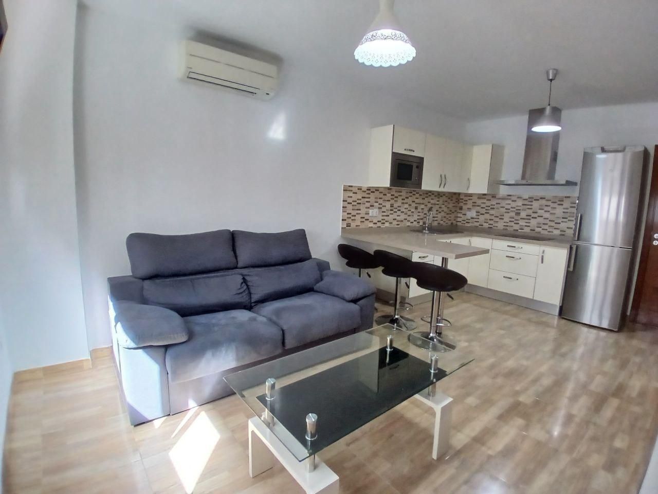 Living room of Flat for rent in Las Palmas de Gran Canaria  with Air Conditioner, Terrace and Furnished