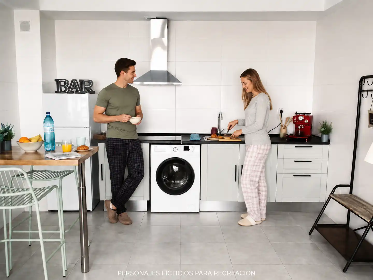Kitchen of Flat for rent in Entrambasaguas  with Heating, Terrace and Furnished