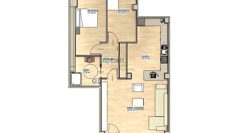 Foto 3 de Apartamento en venta en Pardaleras, Badajoz