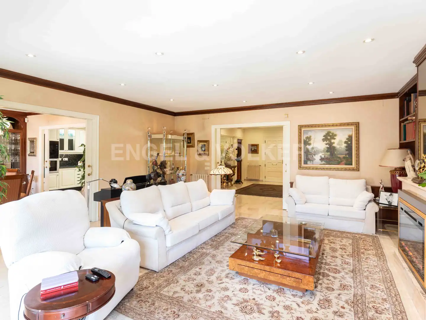 Wohnzimmer von Haus oder Chalet zum Verkauf in Pineda de Mar mit Klimaanlage, Heizung und Privatgarten