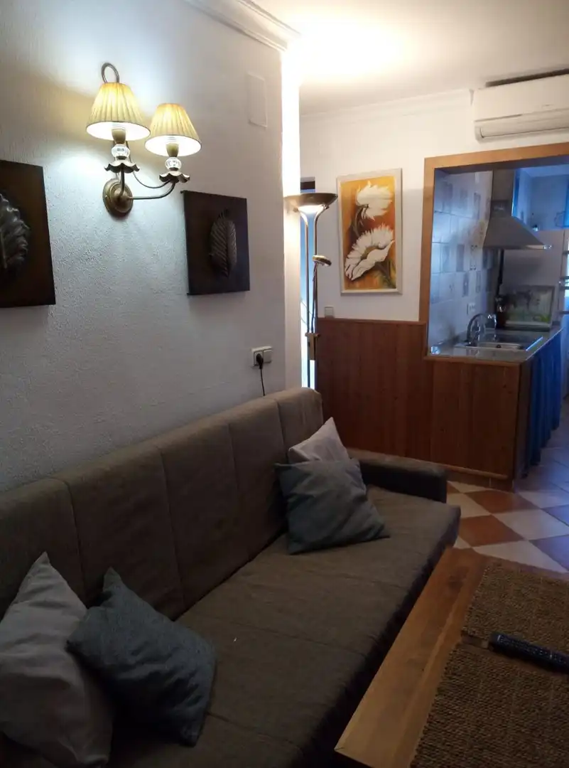 Sala d'estar de Apartament en venda en Conil de la Frontera amb Aire condicionat i Moblat