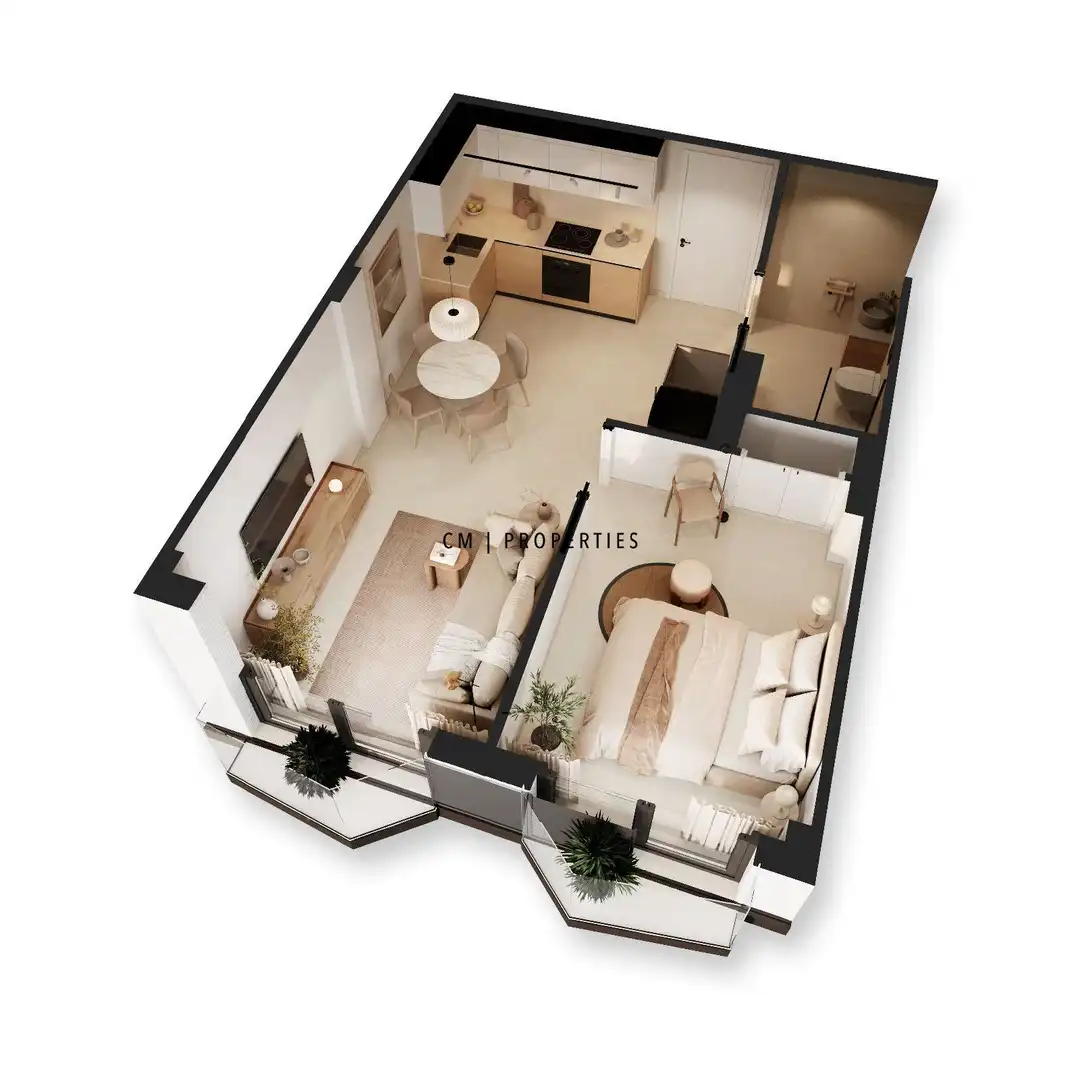 Schlafzimmer von Wohnung zum Verkauf in Valencia mit Klimaanlage, Heizung und Ofen