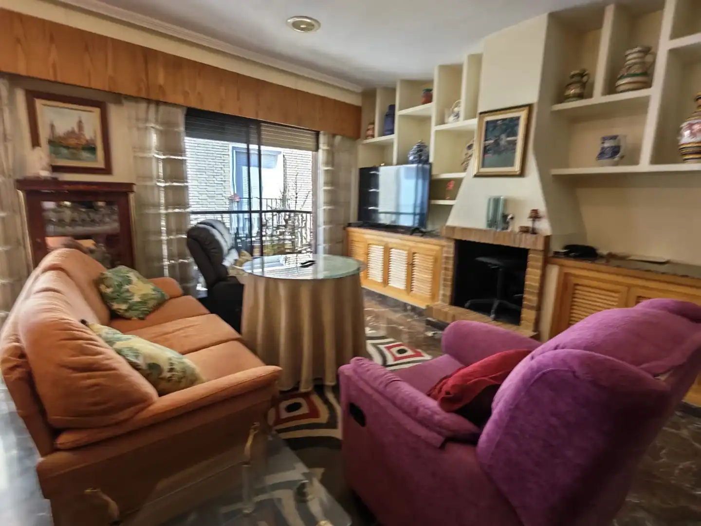 Sala d'estar de Àtic de lloguer en Murcia amb Aire condicionat, Calefacció i Terrassa