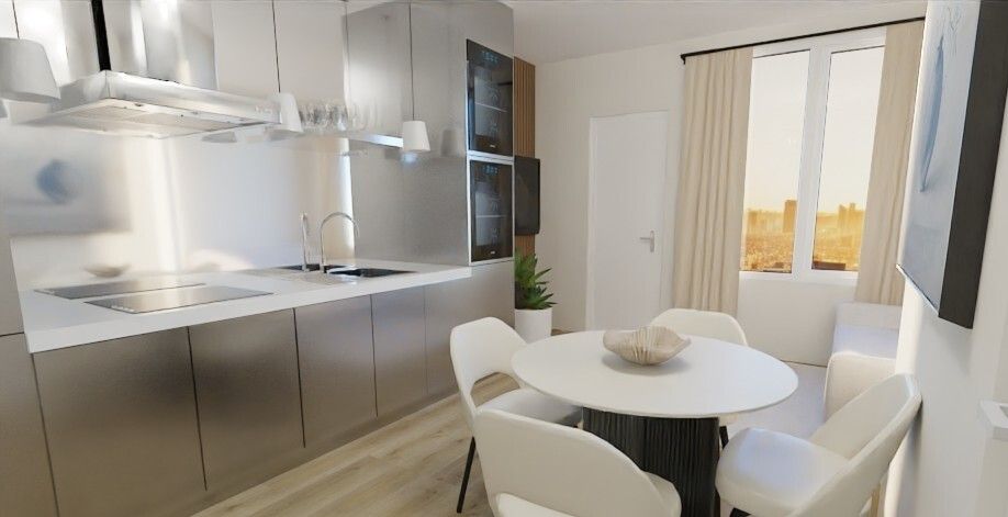 Kitchen of Study for sale in  Valencia Capital  with Furnished, Oven and Washing machine