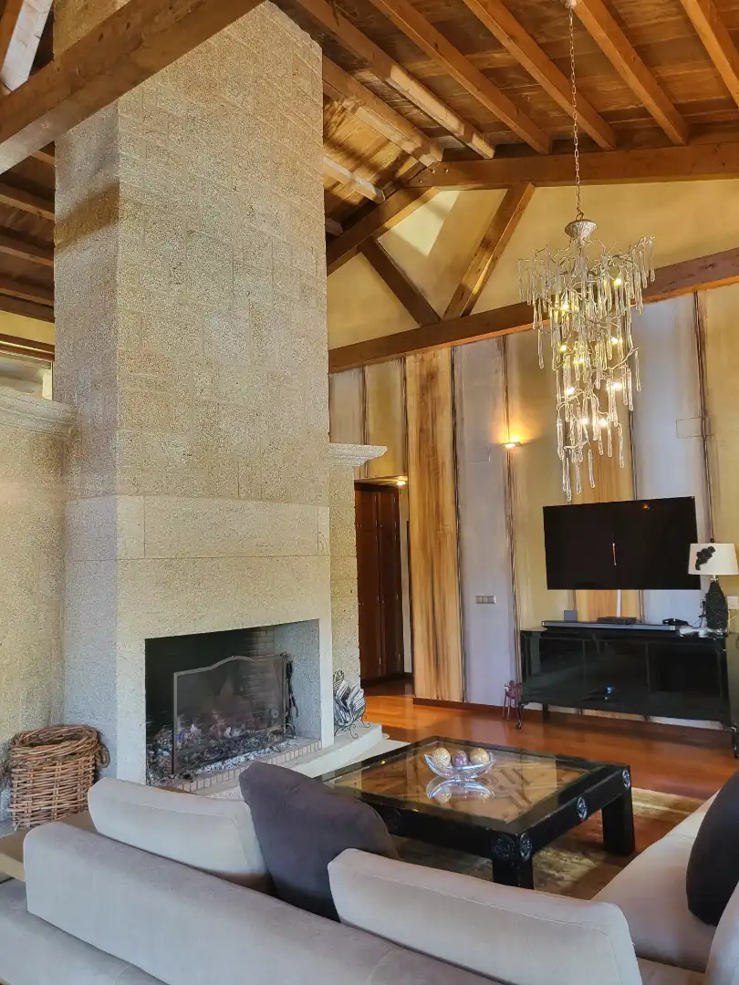 Sala d'estar de Casa o xalet en venda en Nigrán amb Aire condicionat, Calefacció i Jardí privat