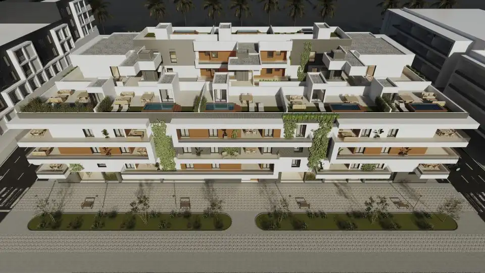 Vista exterior de Piso en venta en Marbella con Terraza