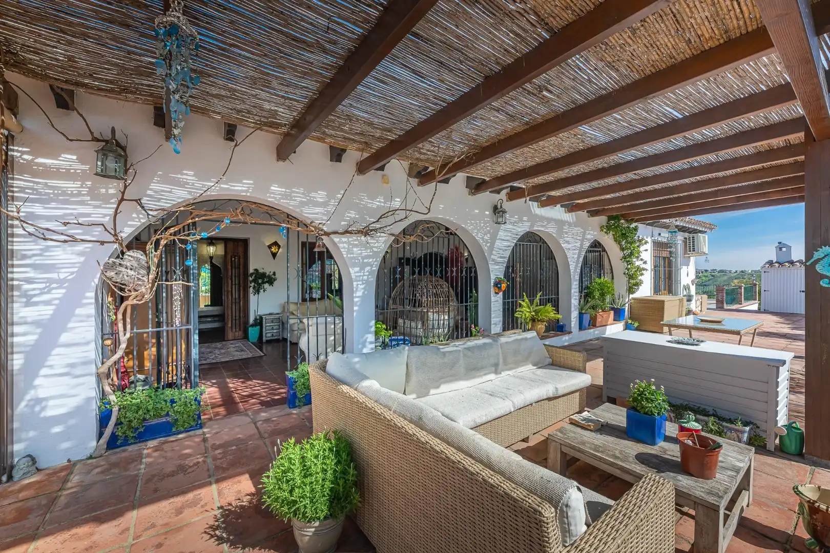 Terrassa de Casa o xalet en venda en Mijas amb Aire condicionat, Calefacció i Jardí privat